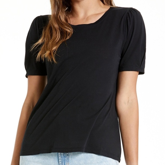 Another love clothing Scarlette puff sleeve preppy boho short sleeve size small - Picture 1 of 11